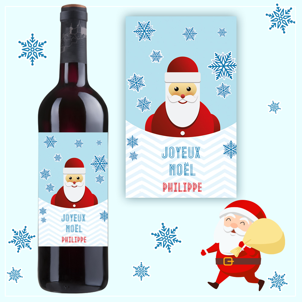 Bouchon de vin personnalisé, petit cadeau Noël