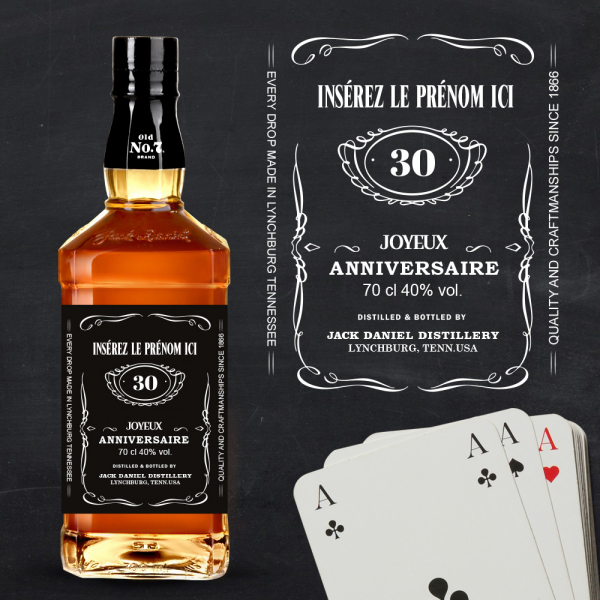 Celebre La Vie Jack Daniels Danniversaire Cadeaux Danniversaire Idees Originales Alcool Personnalise Solovelybox Fr