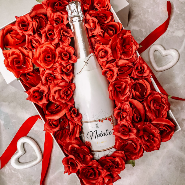 Cadeau Original Saint Valentin. Personnalisé Alcool 